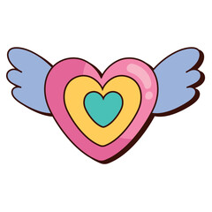 heart retro icon