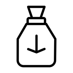 income of charity outline icon