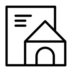property asset data of charity outline icon