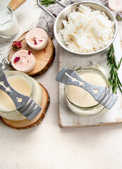 Set for crafting candle, hobby concept.