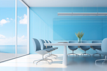 Luxury Meeting Room Illustration, create using Generative Artificial Intelligence Tool.