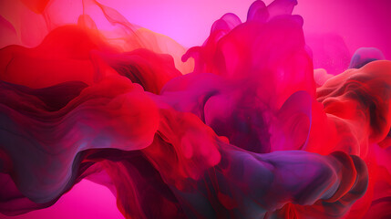 火と水のように流れる赤系色の抽象背景 No.024  Abstract Background with Red Colors Flowing like Fire and Water Generative AI