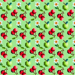 seamless pattern with flowers