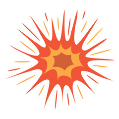 explosion effect boom icon © Gstudio