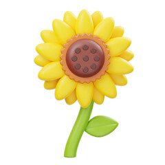 Sunflower 3D Icon