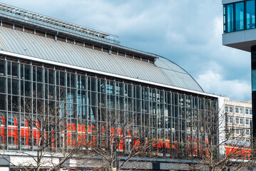 Berlin, Germany: April 19, 2022: Alexanderplatz transport station in the city.