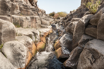 The Zavitan  stream flows into the Yehudia National Natural Park in northern Israel