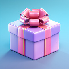 3D rendered gift box, Double 11 shopping day gift material