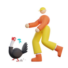 boys chase chickens For empty state