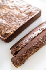 Homemade chocolate peanut butter fudge