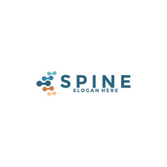 Spine logo design template icon,Chiropractic logo design unique idea concept