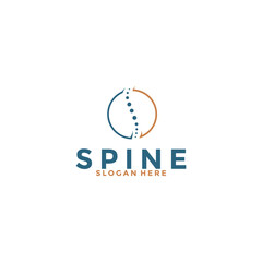 Spine logo design template icon,Chiropractic logo design unique idea concept