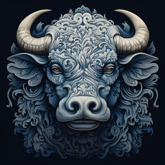 bull head art