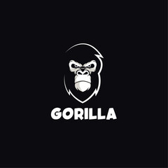 Angry gorilla Logo Icon Symbol Design Template Flat Style Vector