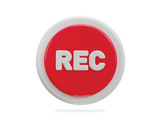 3d recording icon illustration