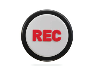 3d recording icon illustration