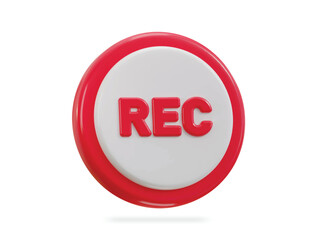 3d recording icon illustration