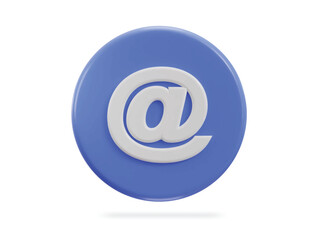 3d email at the rate icon