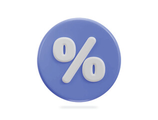 3d discount percentage icon