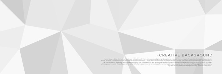 abstract white triangles background for business template