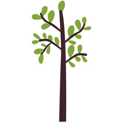 Tree flat illustration