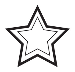 Fototapeta premium Star line simple icon PNG transparent
