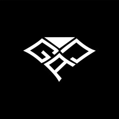 gaj letter logo abstract creative design. gaj unique design, gaj minimalist element design © Anar