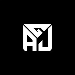 gaj letter logo abstract creative design. gaj unique design, gaj minimalist element design © Anar