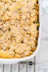 Macaroni and cheese with broccoli