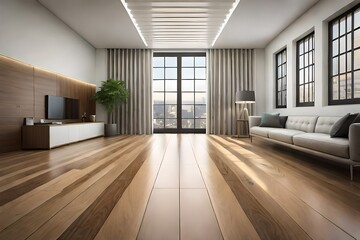 Fototapeta premium modern living room generated by AI