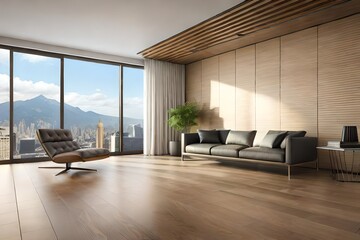 modern living room generated by AI