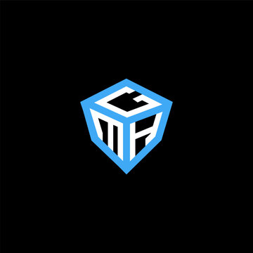 GMH letter logo abstract creative design. GMH unique design, GMH minimalist element design.	