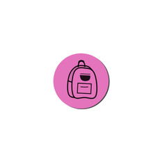 Vector icon shopping bag, tote bag in simple design and looks beautiful