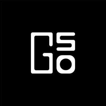 GSO letter logo abstract creative design. GSO unique design, GSO minimalist element design.	