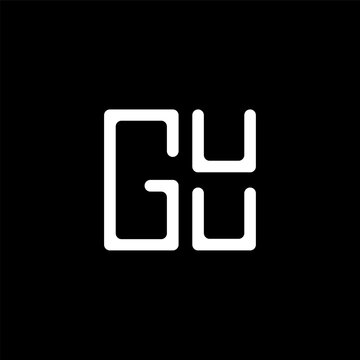 GUU letter logo abstract creative design. GUU unique design, GUU minimalist element design.	