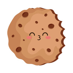 cookie kawaii food with chocolate