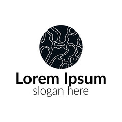 Stained Glass Mosaic Logo Symbol Design Vector Template