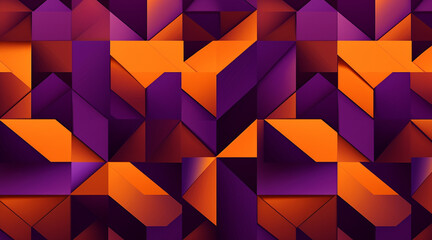 オレンジ色と紫の抽象的なグラフィック素材