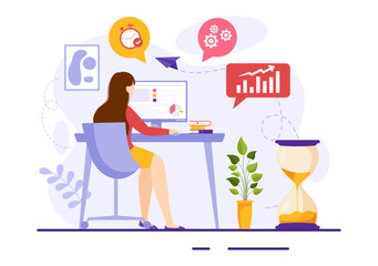 Productivity Tips and Trick Vector Illustration with Marketing Product for Effective Advertisement and Promotion Campaign to Boost Brand Recognition