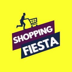 Shopping fiesta Design, icons for advertising and Marketing 