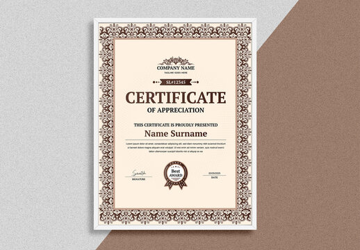 Creative Certificate Design Template