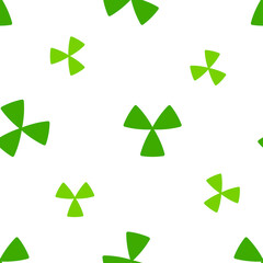 Obraz premium Green leaves of St. Patrick's Day. Seamless pattern background Emblems leaf clover. illustration for backdrop printing wrapping banner. 