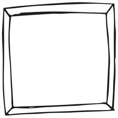 black frame isolated on white