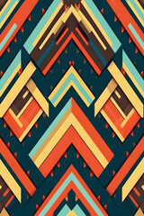 Abstract geometric seamless pattern background with diagonal shapes. Generative ai