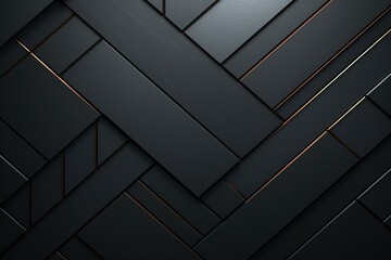 Background with carbon fiber texture formed by geometric shapes. Generative AI - obrazy, fototapety, plakaty