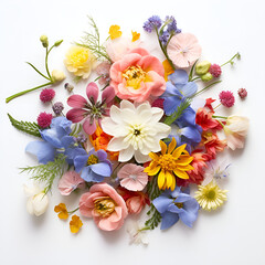 bouquet of flowers with different colors