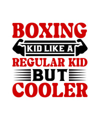 boxing kid like a regular kid but cooler svg design