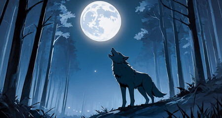 月に吠える狼
generative