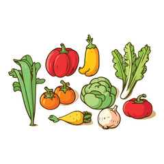 icon vegetables vector