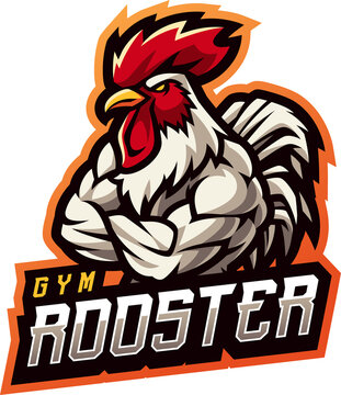Gym rooster esport mascot